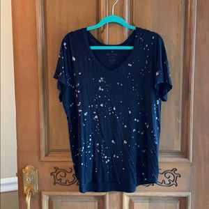 Black American Eagle V-neck t-shirt